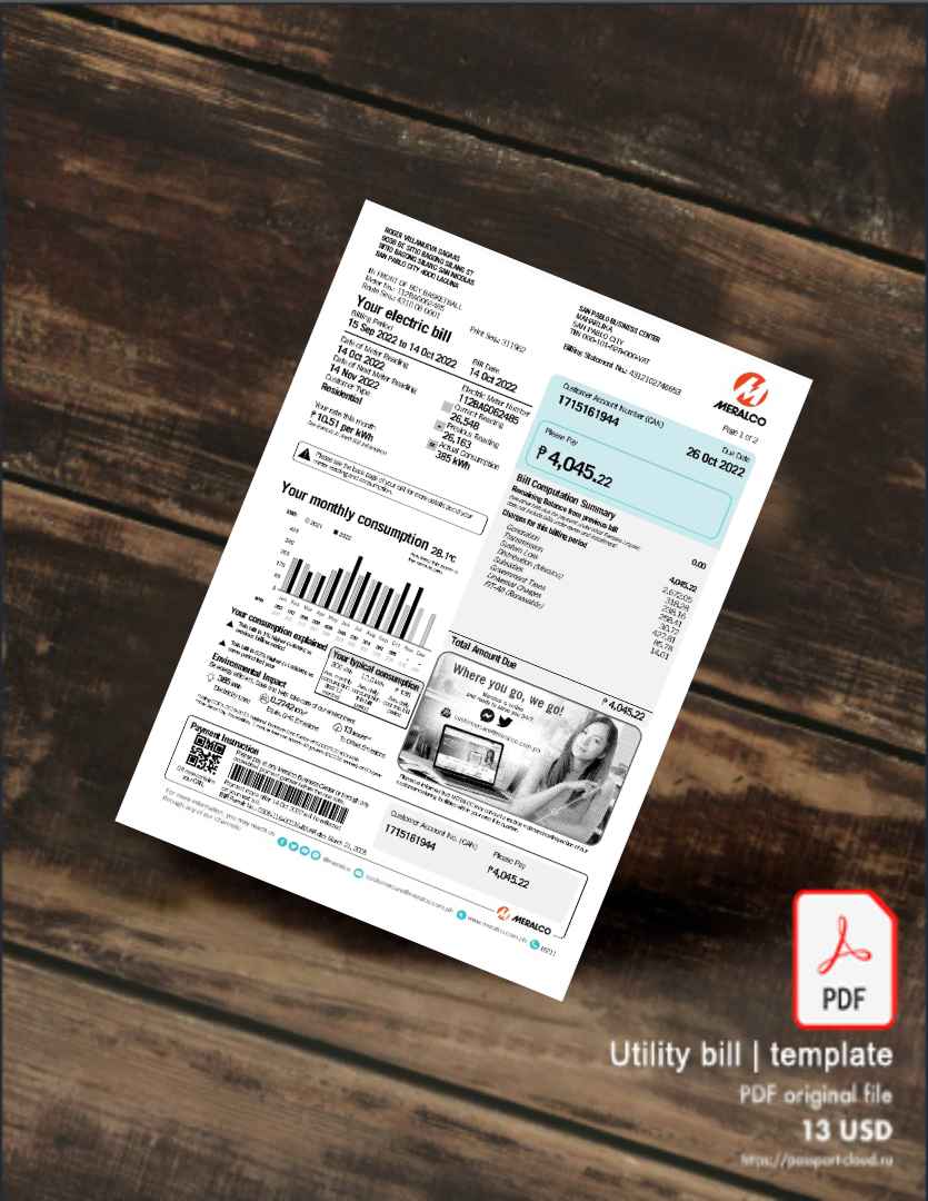 Utility bill | Albanian Power | Albania